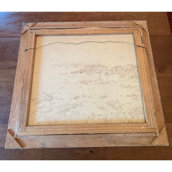 Vintage Framed Oil on Canvas Painting Portland Head Lighthouse, Maine Signed - Picture 15 of 16